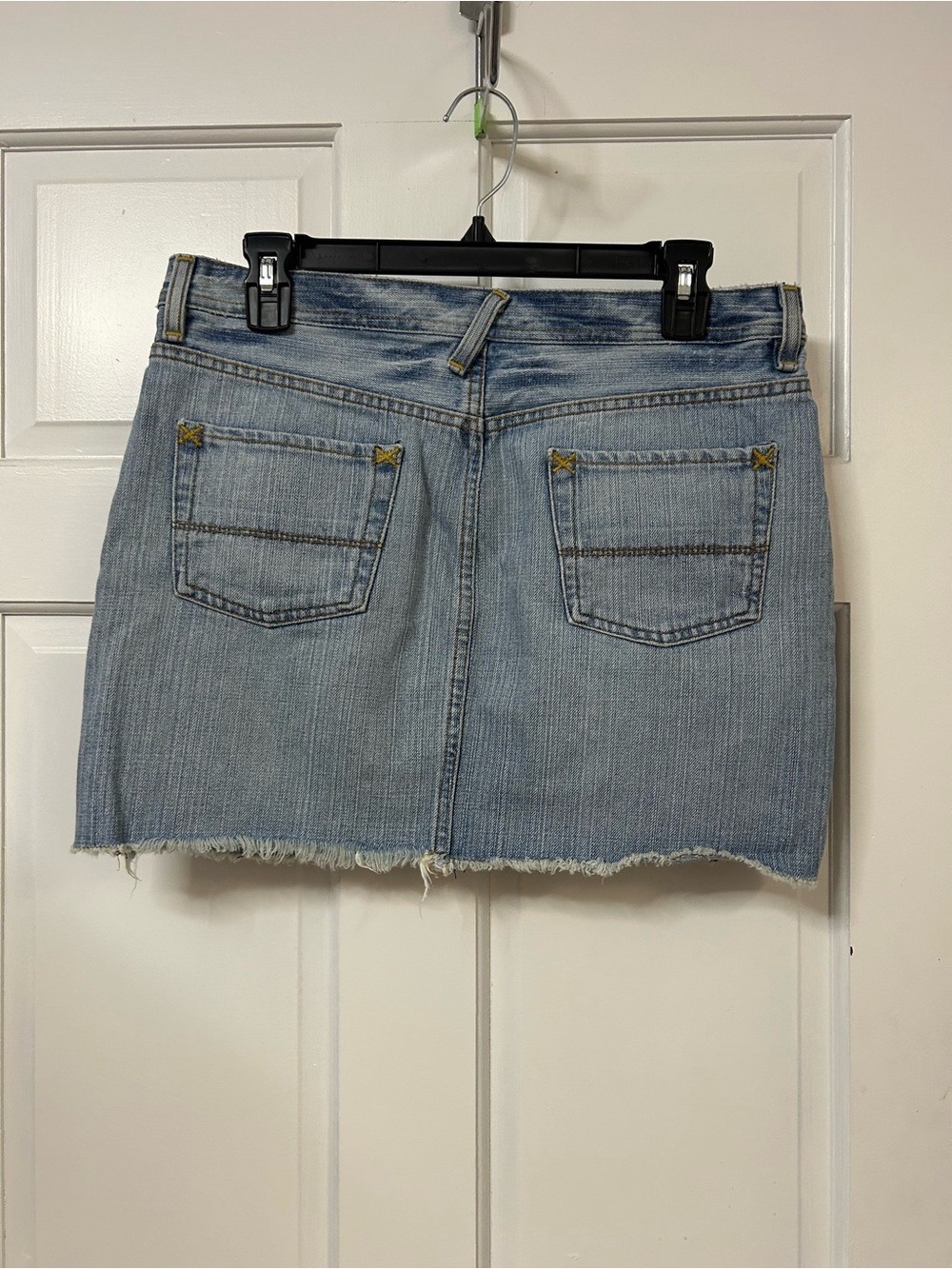 Polo by Ralph Lauren Light Blue Distressed Denim Mini Skirt - Picture 5 of 5